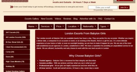 High Class London Escort Girls