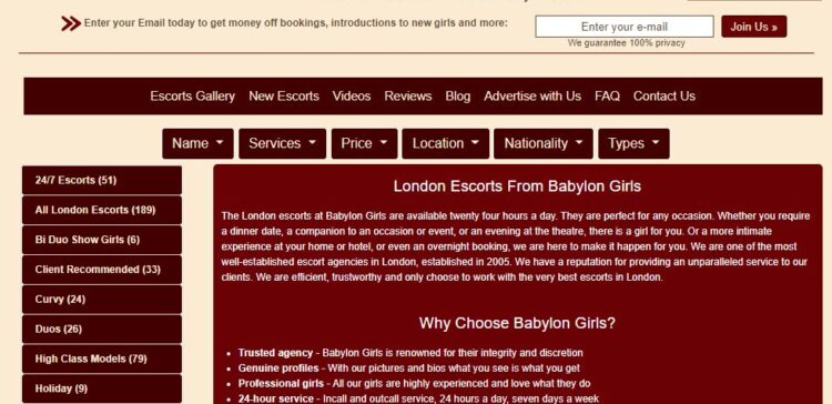 High Class London Escort Girls